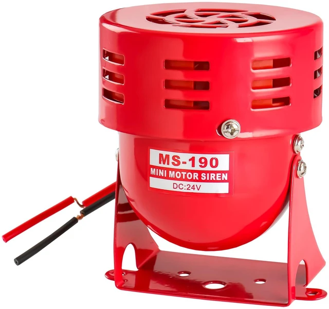 Alt view image 2 of 6 - Alarm Sound Motor High Power Buzzer Siren DC 24V 120DB 2.20A MS-190 (24V DC)