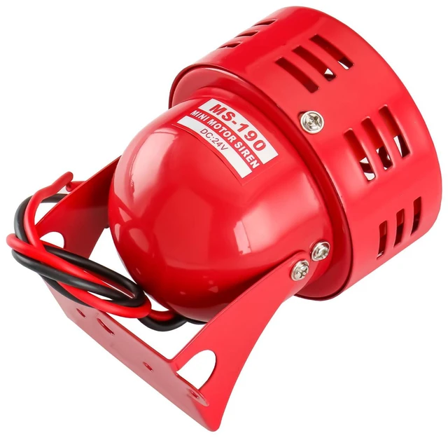 Alt view image 5 of 6 - Alarm Sound Motor High Power Buzzer Siren DC 24V 120DB 2.20A MS-190 (24V DC)