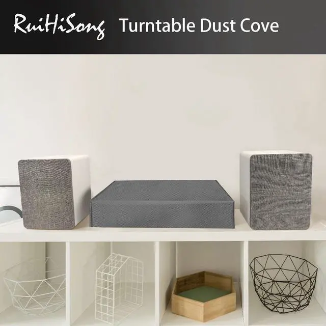Alt view image 5 of 7 - Turntable Dust Cover,Record Player Turntable Cover,Suitable for Most Models of Record Player Turntables SL-Q300/SL-B250 /SL-B260 /SL-BD20 /SL-BD27 /SL-BD35 /SLD-20 /SL-PC11(Gray)