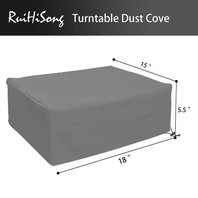 Alt view image 6 of 7 - Turntable Dust Cover,Record Player Turntable Cover,Suitable for Most Models of Record Player Turntables SL-Q300/SL-B250 /SL-B260 /SL-BD20 /SL-BD27 /SL-BD35 /SLD-20 /SL-PC11(Gray)