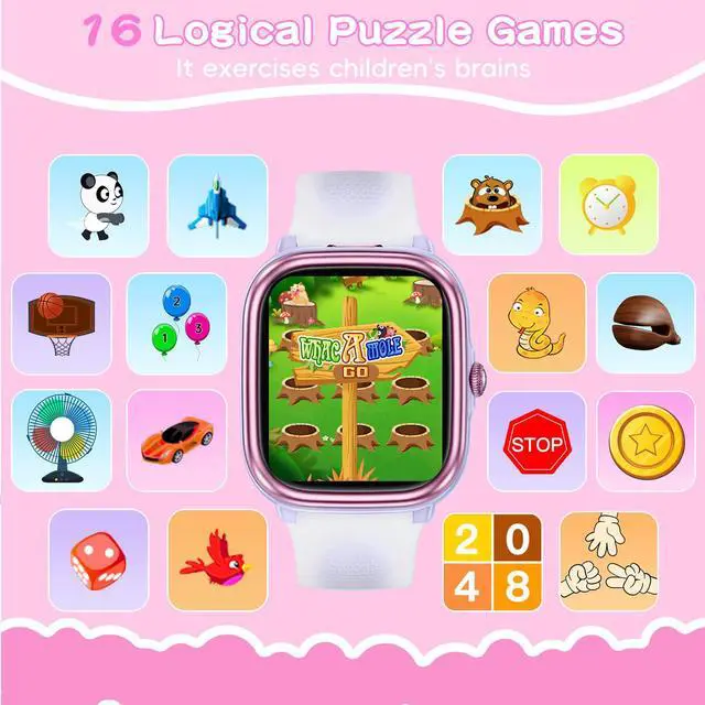 Alt view image 5 of 6 - Smart Watch for Kids IP68 Waterproof Sleep Tracker with White Noise | 1.83" Touch Screen, 21 Sport Modes, Heart Rate & Pedometer, No Phone/App Needed, Built-in Educational Games for Boys & Girls