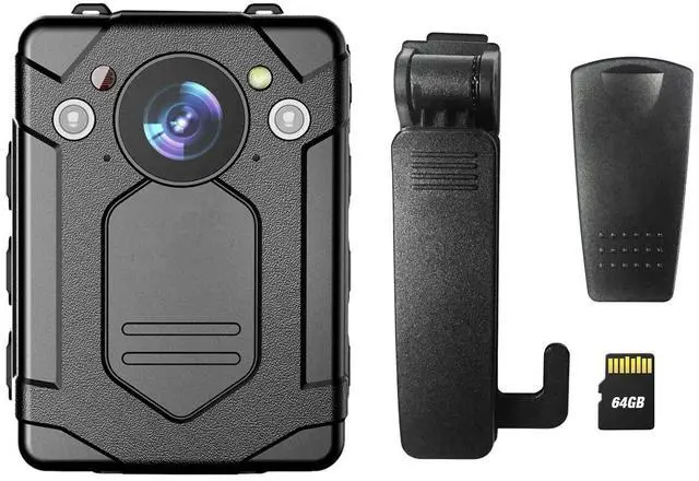 Main image of 1440P 2K Body Camera, 64GB,14H Battery, 2.0" LCD, USB-C,Night Vision, Waterproof Shockproof Lightweight Data-encrypt Body Cam for Law Enforcement