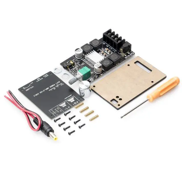 Alt view image 5 of 6 - 50W+50W Bluetooth 5.0 Amplifier Board,100w Audio Amp Board Dual Channel DC8-24V,Easy Installation and Password Free Connect to Phone Quietly