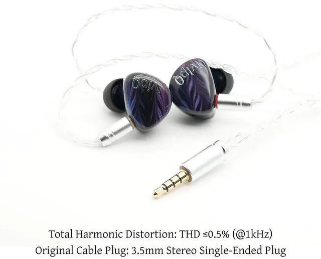 Alt view image 3 of 6 - 1DD 10mm Single Dynamic Driver Gaming IEM, Featuring 3.5mm Stereo Plug and Detachable Microphone Cable, for Musicians & Recording Studios (Includes Microphone)
