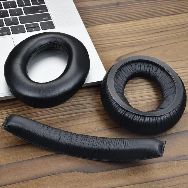 Alt view image 6 of 6 - Kit 2 IN1 Earpads for Sennheiser PC350/HD380 Pro Headphones | Kit 2 IN1 Ear Pads + Headband for PC350/HD380 Pro Soft Protein Leather and High-Density Memory Foam
