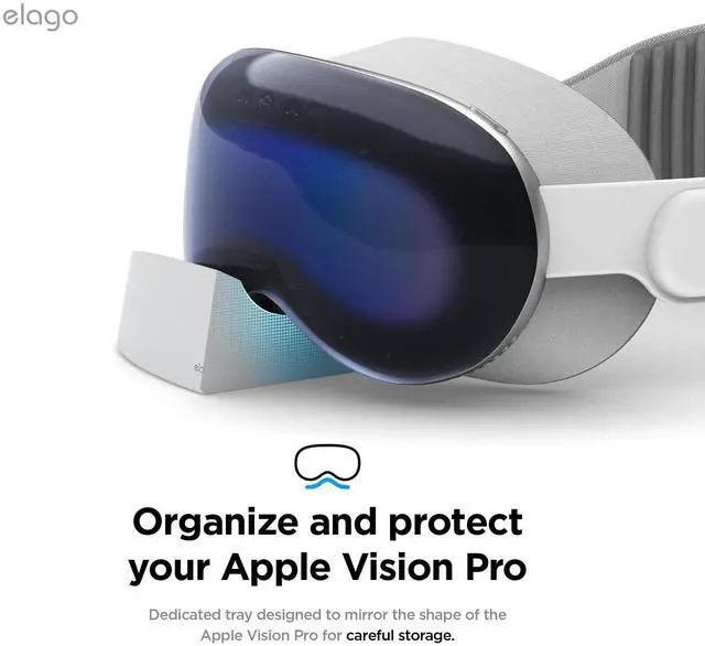 Alt view image 3 of 6 - Tray for Apple Vision Pro Stand | Shock and Scratch Protection Pad, Precisely Shaped Grooves