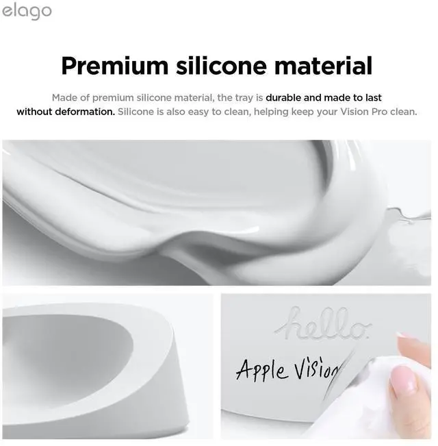 Alt view image 5 of 6 - Tray for Apple Vision Pro Stand | Shock and Scratch Protection Pad, Precisely Shaped Grooves