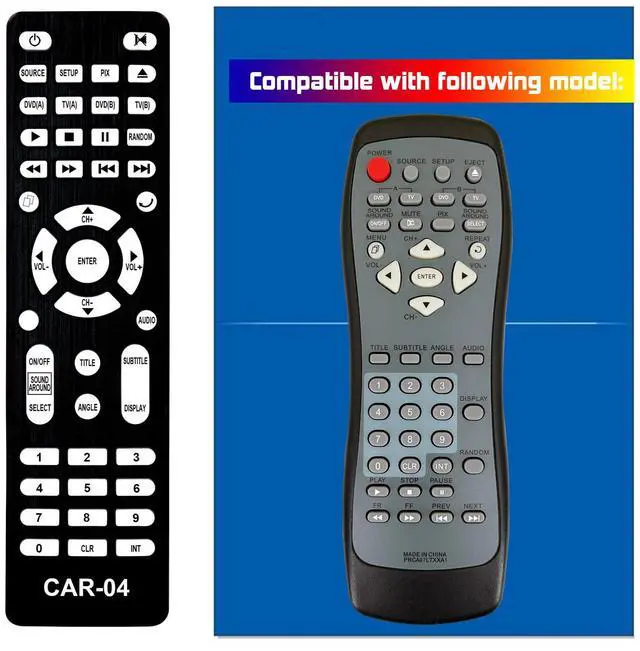 Main image of Replacement Remote Control for Ford Flex Rear Entertainment DVD VAG1Z-19A164-B VAG1Z-19A164-A 2011 2012 2013 2014 2015 2016 2017 2018 2019