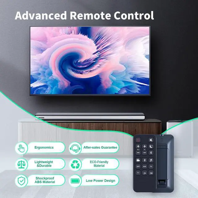 Alt view image 3 of 7 - RE6214-1 RE62141 RTRE62141 Remote Replaced for Polk Audio Signa S1, AM6214-A Signa S2,Signa S3,Signa S4 Ultra-Slim Sound Bar