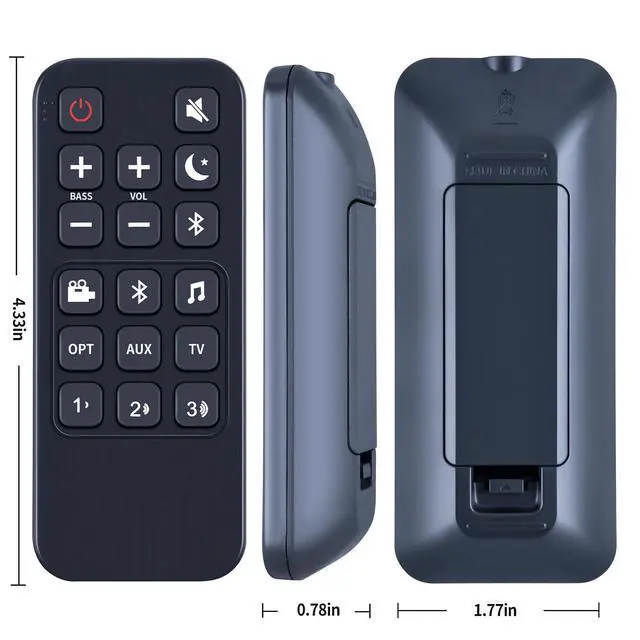 Alt view image 7 of 7 - RE6214-1 RE62141 RTRE62141 Remote Replaced for Polk Audio Signa S1, AM6214-A Signa S2,Signa S3,Signa S4 Ultra-Slim Sound Bar