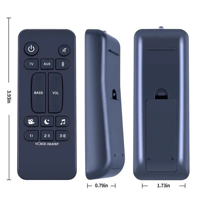 Alt view image 7 of 7 - Universal Soundbar Remote Control for Polk Audio Sound Bar Signa S1 S2 S3 | Replacement Sounbar Remote Control for Polk Audio Signa S1/Signa S2/Signa S3/Signa S4 Ultra-Slim Soundbar, RE6214-1 RE62141
