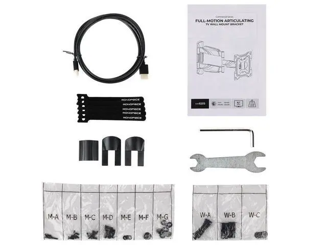 Alt view image 6 of 6 - Platinum Full Motion TV Wall Mount Bracket for 23" to 42" TVs up to 77lbs, Max VESA 200x200