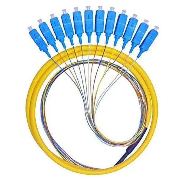 Alt view image 2 of 4 - 12 Fibers SC Single-Mode Color-Coded Fiber Optic Pigtail
