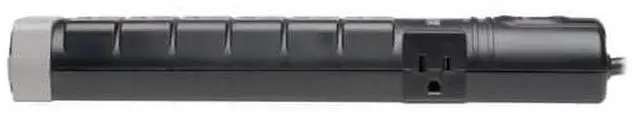 Alt view image 5 of 6 - 8 Outlet Surge Protector Power Strip, 6ft Cord Right Angle Plug, Tel/Modem, & $150K INSURANCE (TLP806TEL)