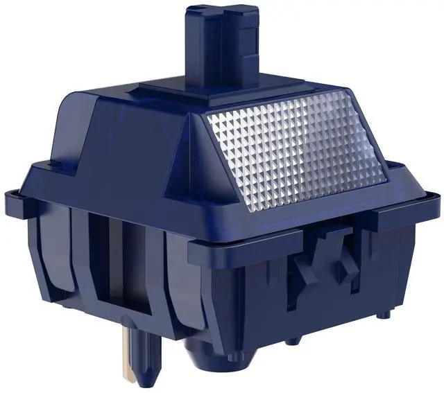 Alt view image 3 of 6 - Blue Lotus Switch, High Precision T1 Tactile Switches 65g Long Spring Pre-Lubed RGB Heavy Tactile Keyboard Switches (Blue Lotus, 90pcs)