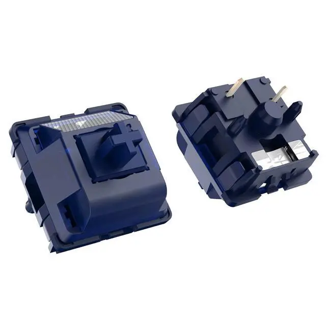 Alt view image 6 of 6 - Blue Lotus Switch, High Precision T1 Tactile Switches 65g Long Spring Pre-Lubed RGB Heavy Tactile Keyboard Switches (Blue Lotus, 90pcs)
