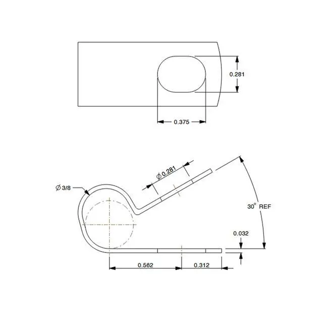 Alt view image 3 of 3 - Galvanized Steel Cable Clamp, Loop Strap, Without Cushion, Cable Clamping Dia. 3/8 in, Hot Dipped Galvanized Clamp Finish, Pack of 50 (3/8 in)