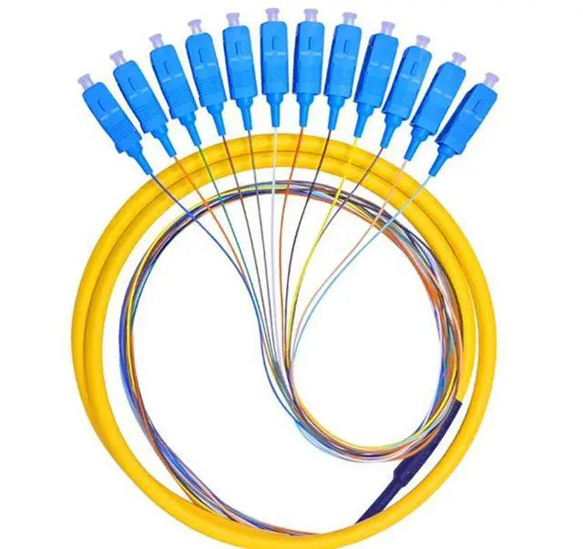 Alt view image 4 of 4 - 12 Fibers SC Single-Mode Color-Coded Fiber Optic Pigtail