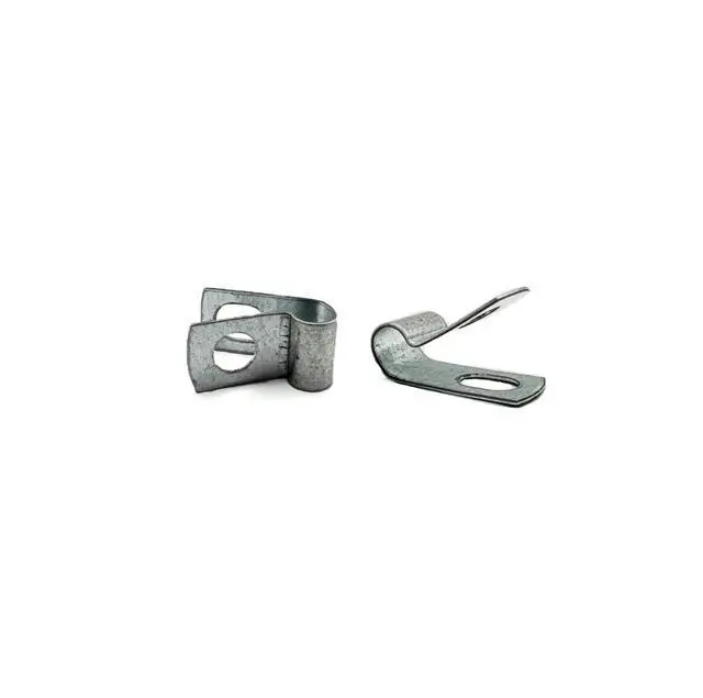 Alt view image 2 of 3 - Galvanized Steel Cable Clamp, Loop Strap, Without Cushion, Cable Clamping Dia. 1/4 in, Hot Dipped Galvanized Clamp Finish, Pack of 50 (1/4 in)