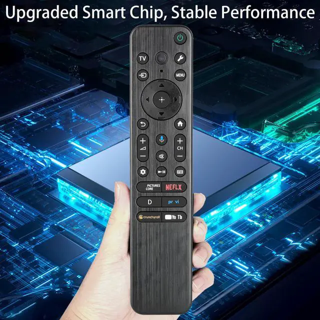 Alt view image 4 of 6 - RMF-TX920U Voice Backlit Remote Control Compatible with Sony 2024 Smart TV K43S20M2 K-43S20M2 K43XBR80M2 K-43XBR80M2 K43XR50 K-43XR50 Replacement Controller with Netflix PrimeVideo YouTube Buttons