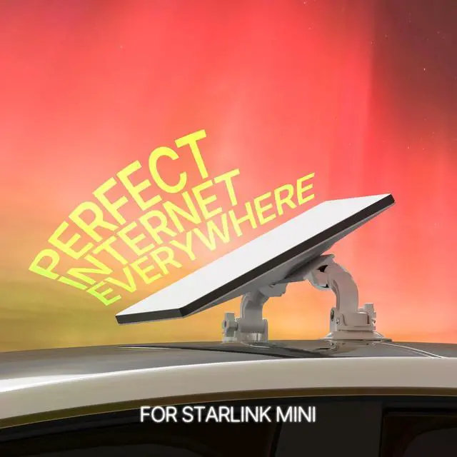Alt view image 4 of 6 - Starlink Mini Suction Cup Car Mount 360° Adjustable, Dual Strong Suction & Quick-Release Antenna Bracket for Window & Sunroof, Portable Secure Mount for RV, Boat & Travel