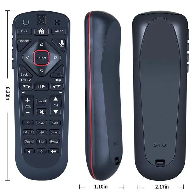 Alt view image 2 of 3 - Voice Remote Replacement for Dish Net54.0 for The Hopper | Voice Control, Easy Pairing, Stable Signal, Fast Response