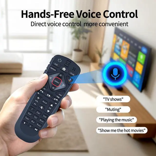 Alt view image 3 of 7 - Replacement for Dish Upgraded Network 54 Series Voice Remote for The Hopper | Voice Control, for 54.1 54.2 54.3