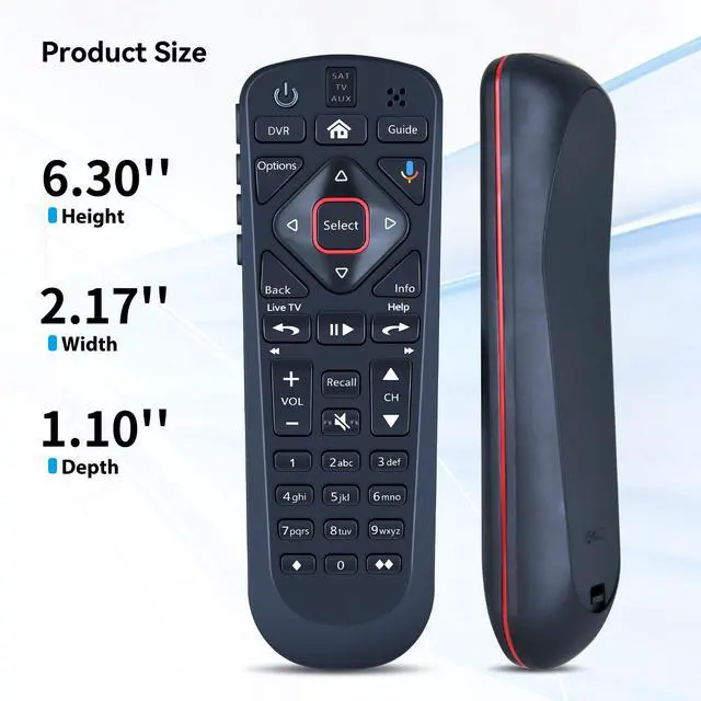 Alt view image 7 of 7 - Replacement for Dish Upgraded Network 54 Series Voice Remote for The Hopper | Voice Control, for 54.1 54.2 54.3