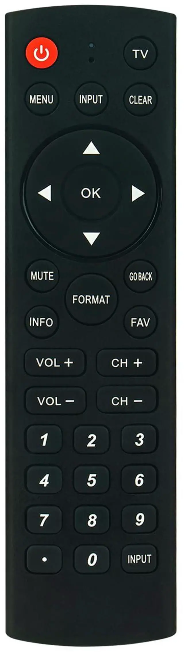Main image of RC246 Replace Remote Fit for RCA TV L32HD31R L32HD41 L22HD41 L26HD31R | L40FHD41 L42FHD37R L22HD41V L26HD41 L46FHD37R L46FHD37YX8 L40FHD41YX7 L32HD31RYX12 L40FHD41YX8 L42FHD37RYX26 L40FHD41YX9