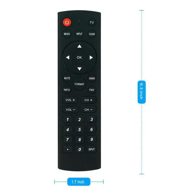 Alt view image 7 of 7 - RC246 Replace Remote Fit for RCA TV L32HD31R L32HD41 L22HD41 L26HD31R | L40FHD41 L42FHD37R L22HD41V L26HD41 L46FHD37R L46FHD37YX8 L40FHD41YX7 L32HD31RYX12 L40FHD41YX8 L42FHD37RYX26 L40FHD41YX9