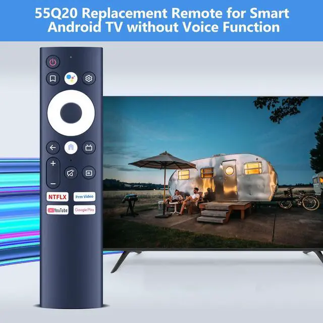 Alt view image 2 of 6 - New 55Q20 Replacement Remote Control for Skyworth Smart Android TV UB5100 TB5000 TB7000 55Q20 CT9010 HS-8A00J-01 65Q20 50Q20 Without Voice Function