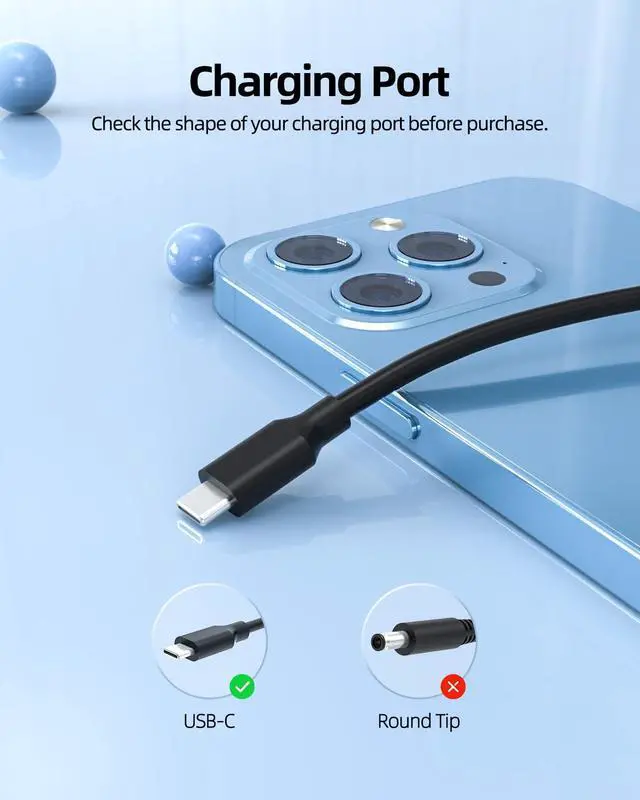 Alt view image 2 of 7 - 100W 90W Type C AC Charger Fit for Asus Vivobook S 14 15 16 OLED M5406UA S5406MA M5506UA S5506 M5606UA S5606MA Laptop Power Supply Adapter Cord