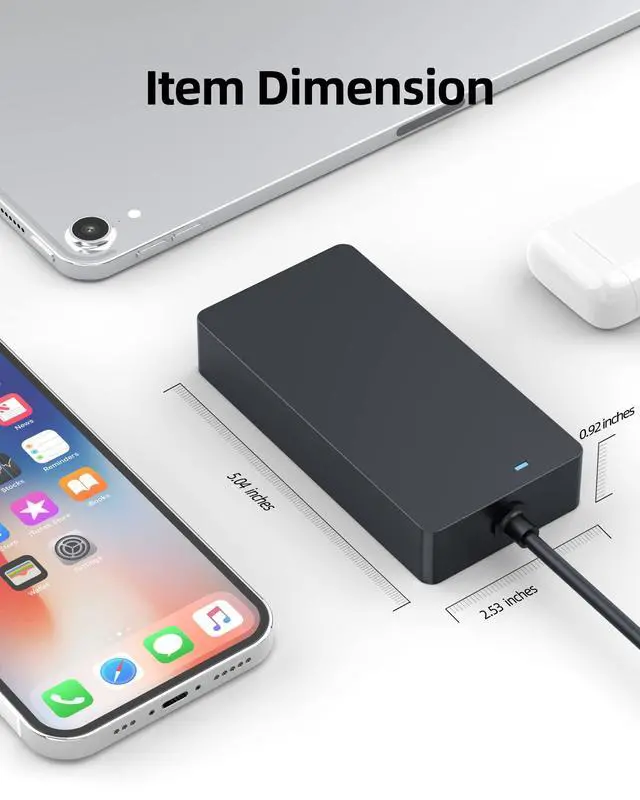 Alt view image 4 of 7 - 100W 90W Type C AC Charger Fit for Asus Vivobook S 14 15 16 OLED M5406UA S5406MA M5506UA S5506 M5606UA S5606MA Laptop Power Supply Adapter Cord