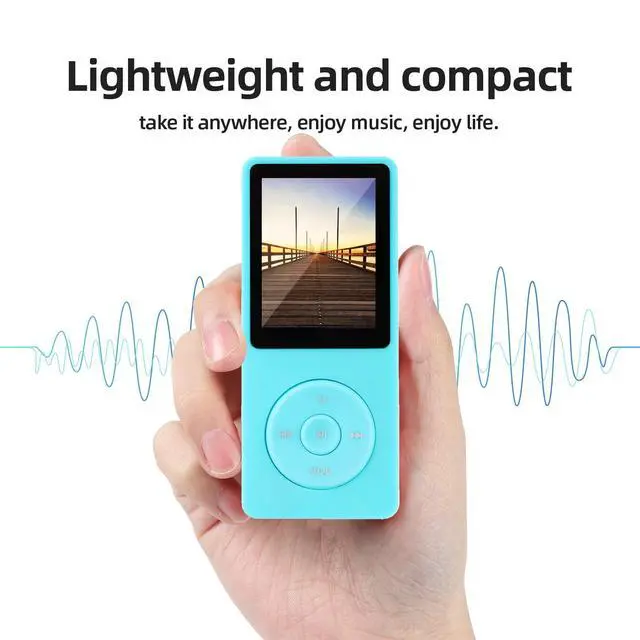 Alt view image 4 of 5 - MP3 Player is a Portable Music Player with a 32GB Micro sd Card,1.8-inch Screen,with Speaker,FM Radio,Record,e-Book,Picture,Video,Suitable for Work and Sports