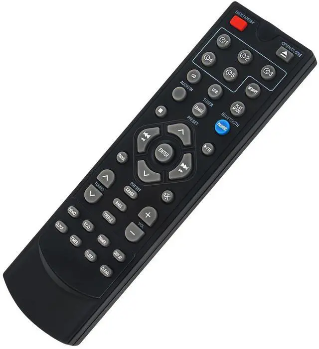 Alt view image 3 of 5 - Replacement RRMCGA409AWSA Remote Commander Compatible with Sharp XL-BH250 | 5-Disc Micro Shelf System XL-BH250 (GL) CP-BH250 Audio Speaker