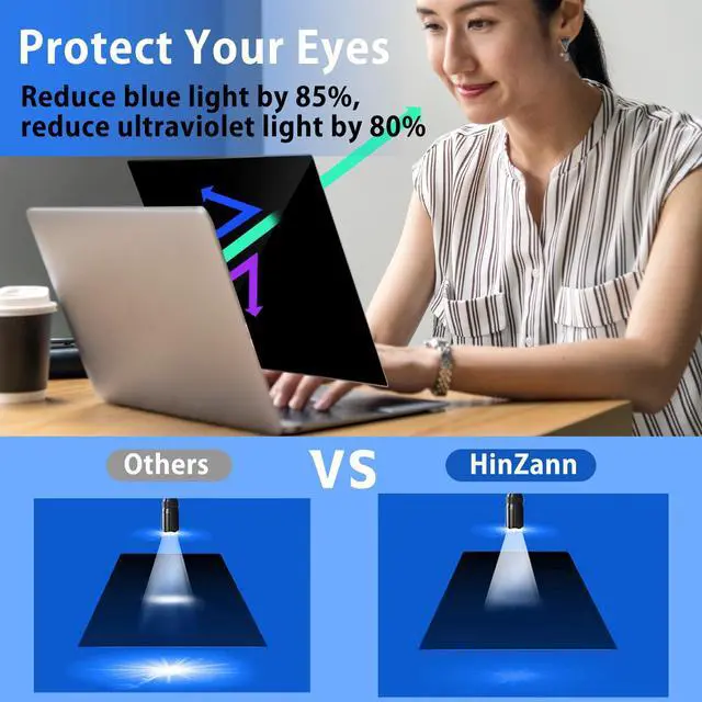 Alt view image 5 of 6 - For 13.3 Inch 16:10 Laptop Privacy Screen Protector | Removable for Lenovo/HP/Dell/Acer/ASUS/Samsung & Other 13.3 Inch 16:10 Laptops Anti-fingerprint, Anti-Glare, Anti-scratch