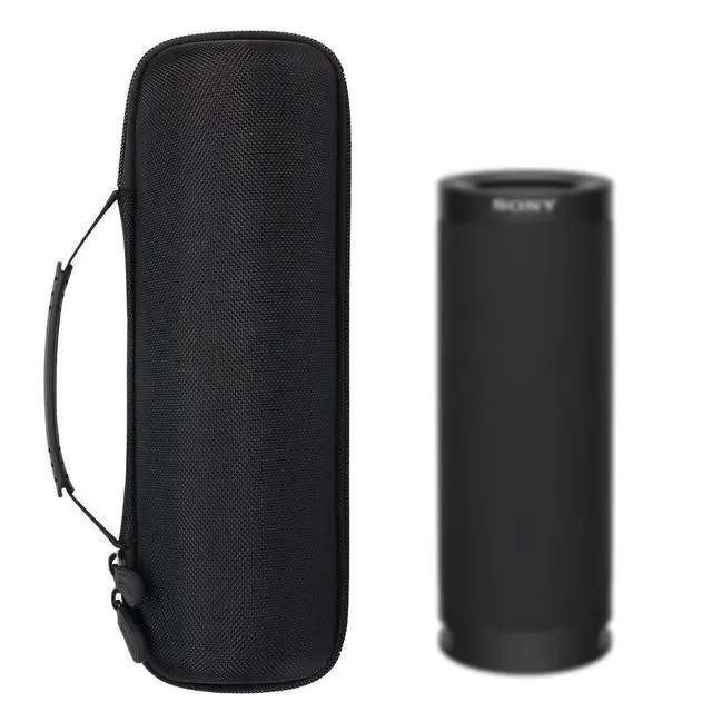Alt view image 6 of 6 - Hard Case for Sony SRS-XB23 Extra BASS Speaker, Black | EVA hard shell, Water-resistant design, Impact-resistant design, Case only