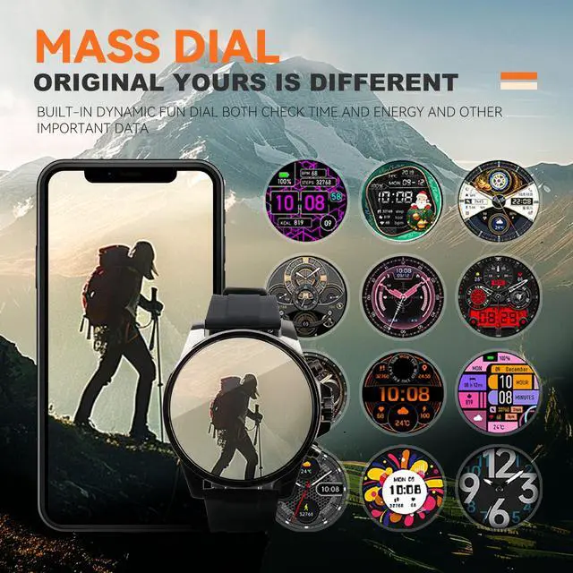 Alt view image 7 of 7 - Smart Watches for Men,1.43" HD Touch Screen,Fitness Tracker Running Watch,Heart Rate/Sleep Monitor,Fitness Smart Watch,Bluetooth,NFC,Compatible with iOS Android,Smart Watch (Black)