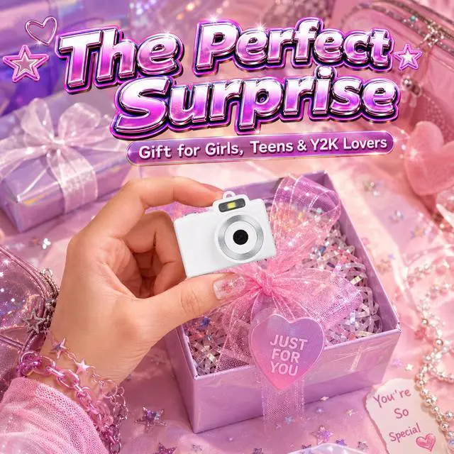 Alt view image 6 of 6 - Y2K Mini Camera Keychain for Girls, Retro Lo-Fi Keychain Cam with 5 Filters | Retro Image Quality, Non Professional Camera, Keychain Clip, Y2K Birthday Gift