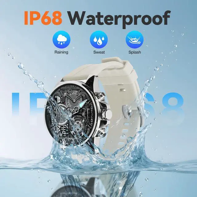 Alt view image 7 of 7 - Smart Watches for Men,1.43" HD Touch Screen,Fitness Tracker Running Watch,Heart Rate/Sleep Monitor,Fitness Smart Watch,Bluetooth,NFC,Compatible with iOS Android,Smart Watch