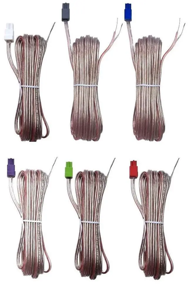 Main image of Red Gray Speaker Cables Sound Cord Compatible with Sony Home Cinema Theater System