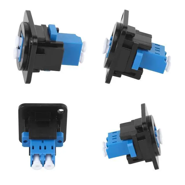 Alt view image 2 of 4 - 5pcs LC to LC Fiber Panel Mount Adapter Duplex Singlemode | LC-LC Fiber Optic Keystone Connector Socket Module, XLR Panel/D-Panel Mount, for Fibre Optic Network LAN Integrated Cablin
