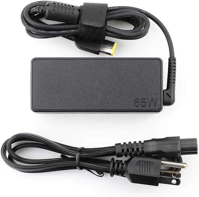 Alt view image 2 of 6 - 65W 45W Square Tip Charger for Lenovo L24q-20 65D2 65D3 Monitor 20V 3.25A Power Supply Adapter Cord