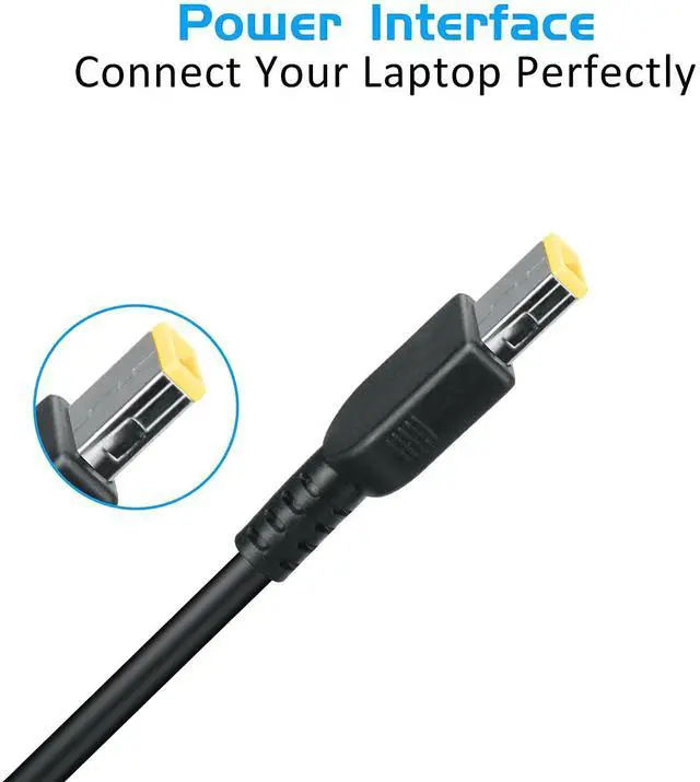 Alt view image 3 of 6 - 65W 45W Square Tip Charger for Lenovo L24q-20 65D2 65D3 Monitor 20V 3.25A Power Supply Adapter Cord