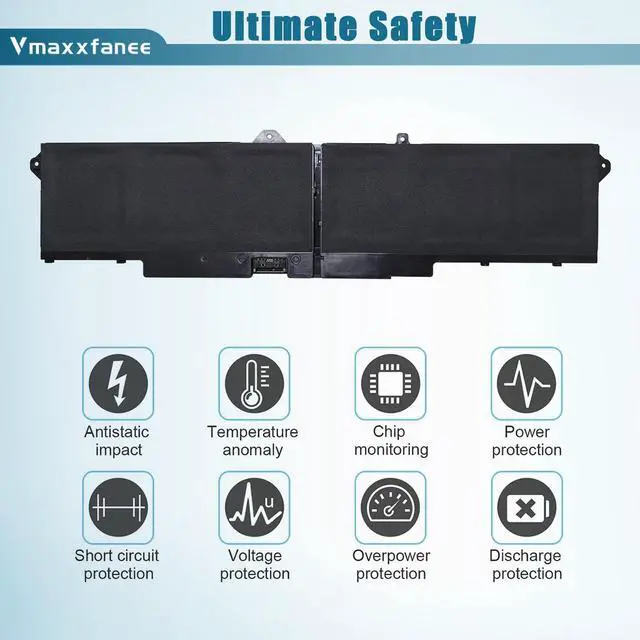 Alt view image 4 of 7 - 9JRV0 Laptop Battery Compatible with for Dell Precision 3561 3571 / Latitude 5521 5531 / Alienware m17 R5 AMD Series Laptop 00P3TJ 0P3TJ 05RGW 0R05P0 R05P0 11.4V