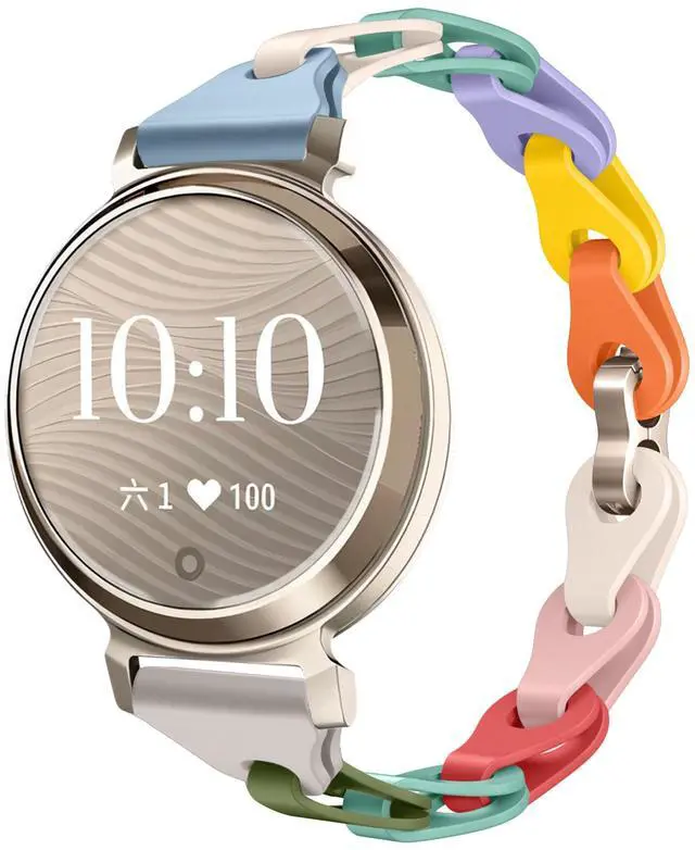 Main image of Compatible with Garmin Lily 2 Bands, 14mm Elastic Silicone Hollowed Out Replacement Straps Compatible for Garmin Lily 2 Smartwatch