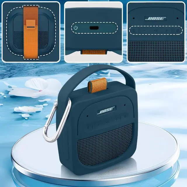 Alt view image 5 of 6 - Silicone Cover for Bose SoundLink Micro 2nd Bluetooth Speaker | Scratch-resistant, Unhindered Sound, Silicone Construction, Portable Carrying Silicone Cover, Twilight Blue Silicone Cover