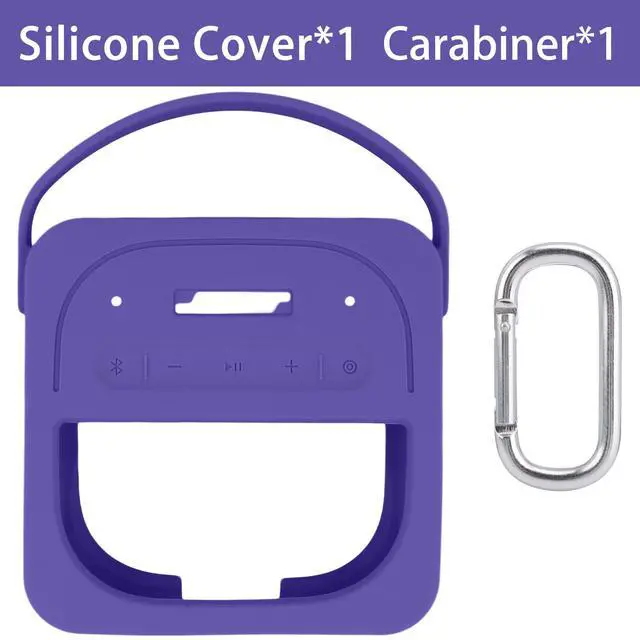 Alt view image 3 of 6 - Silicone Cover for Bose SoundLink Micro 2nd Bluetooth Speaker | Scratch-resistant, Unhindered Sound, Silicone Construction, Portable Carrying Silicone Cover, Purple Silicone Cover