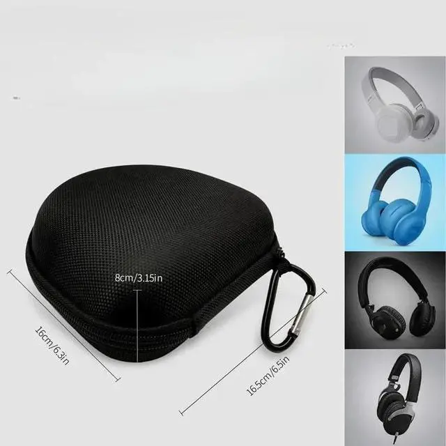 Alt view image 5 of 6 - Hard Headphones Case Compatible with Marshall Major V/IV/III/II/ 5/4/ 3/2 On-Ear Wireless Bluetooth Headphones (Black case)