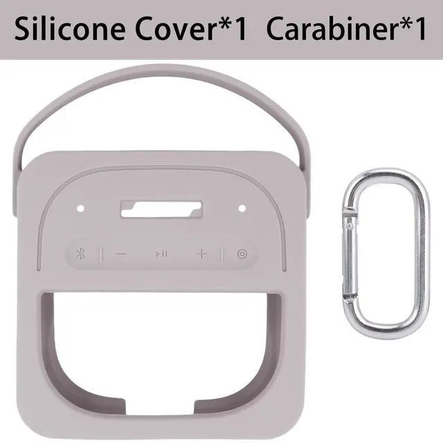 Alt view image 3 of 6 - Silicone Cover for Bose SoundLink Micro 2nd Bluetooth Speaker | Scratch-resistant, Unhindered Sound, Silicone Construction, Portable Carrying Silicone Cover, White Silicone Cover